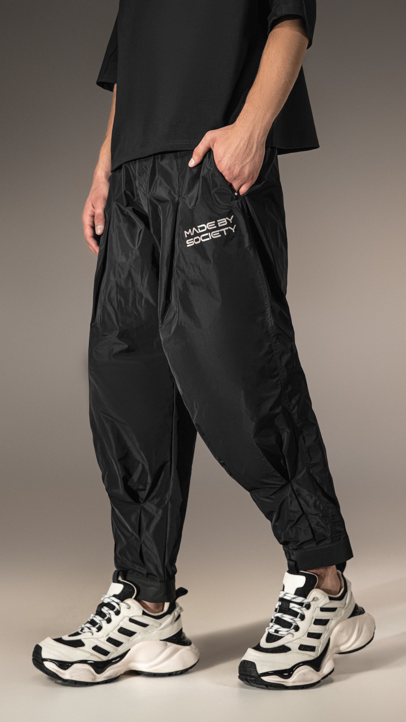 Pantaloni „Made by Society” – Stil Urban Simplu - P15785