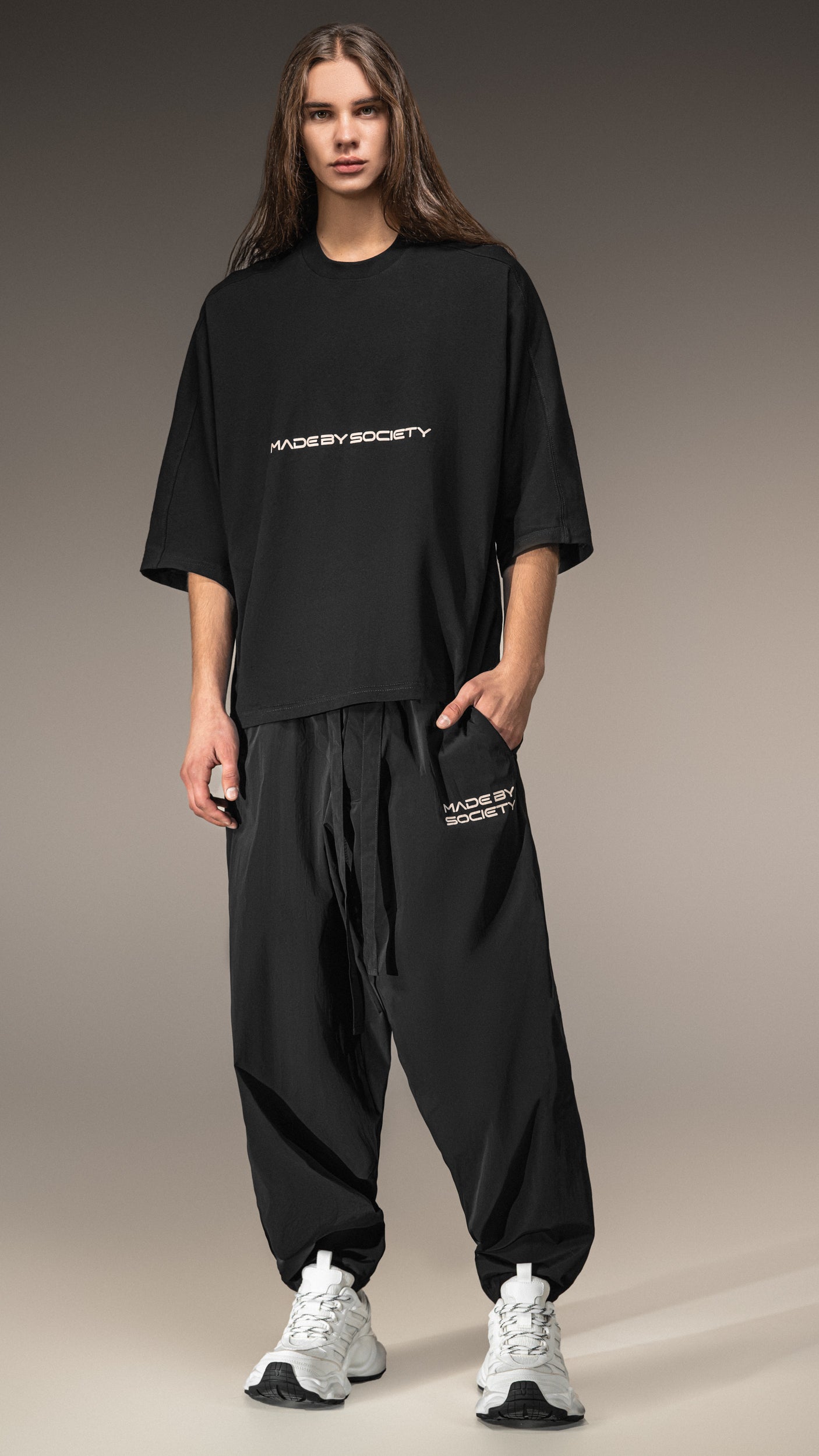 Tricou  Crop Oversized Made by Society - T15605