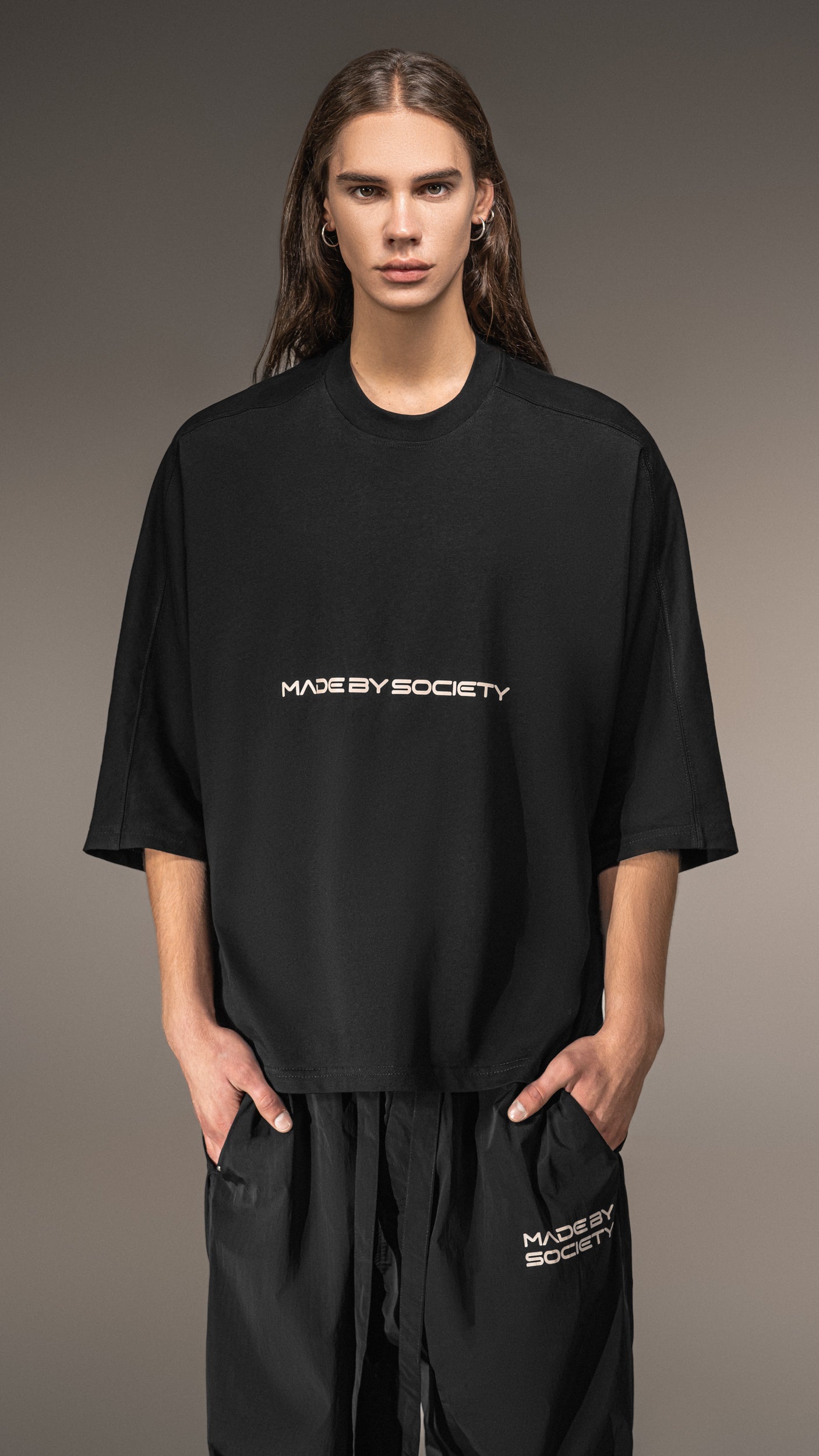 Tricou  Crop Oversized Made by Society - T15605