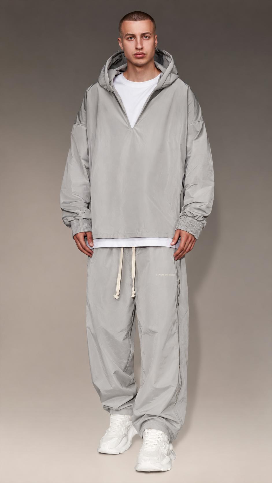 Bluza z kapturem z dekoltem - H16473