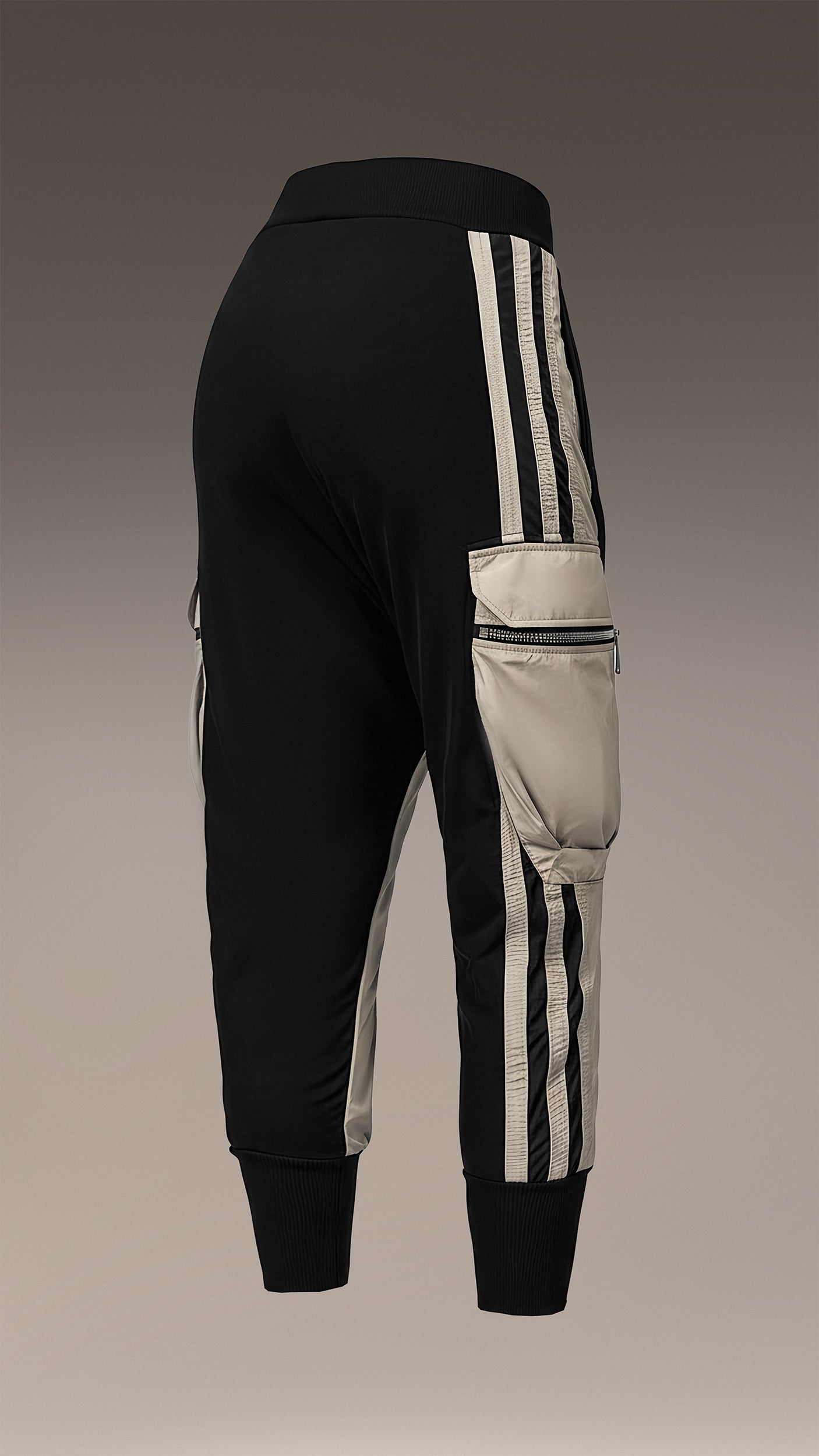 Spodnie cargo w paski - P24801