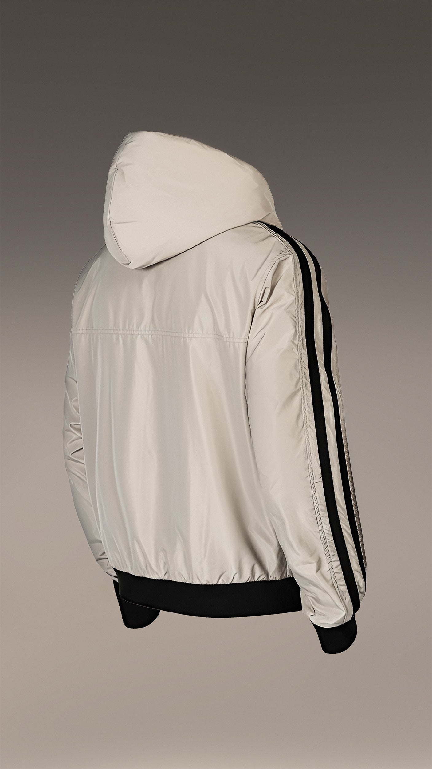 Bluza z kapturem w paski - H14249