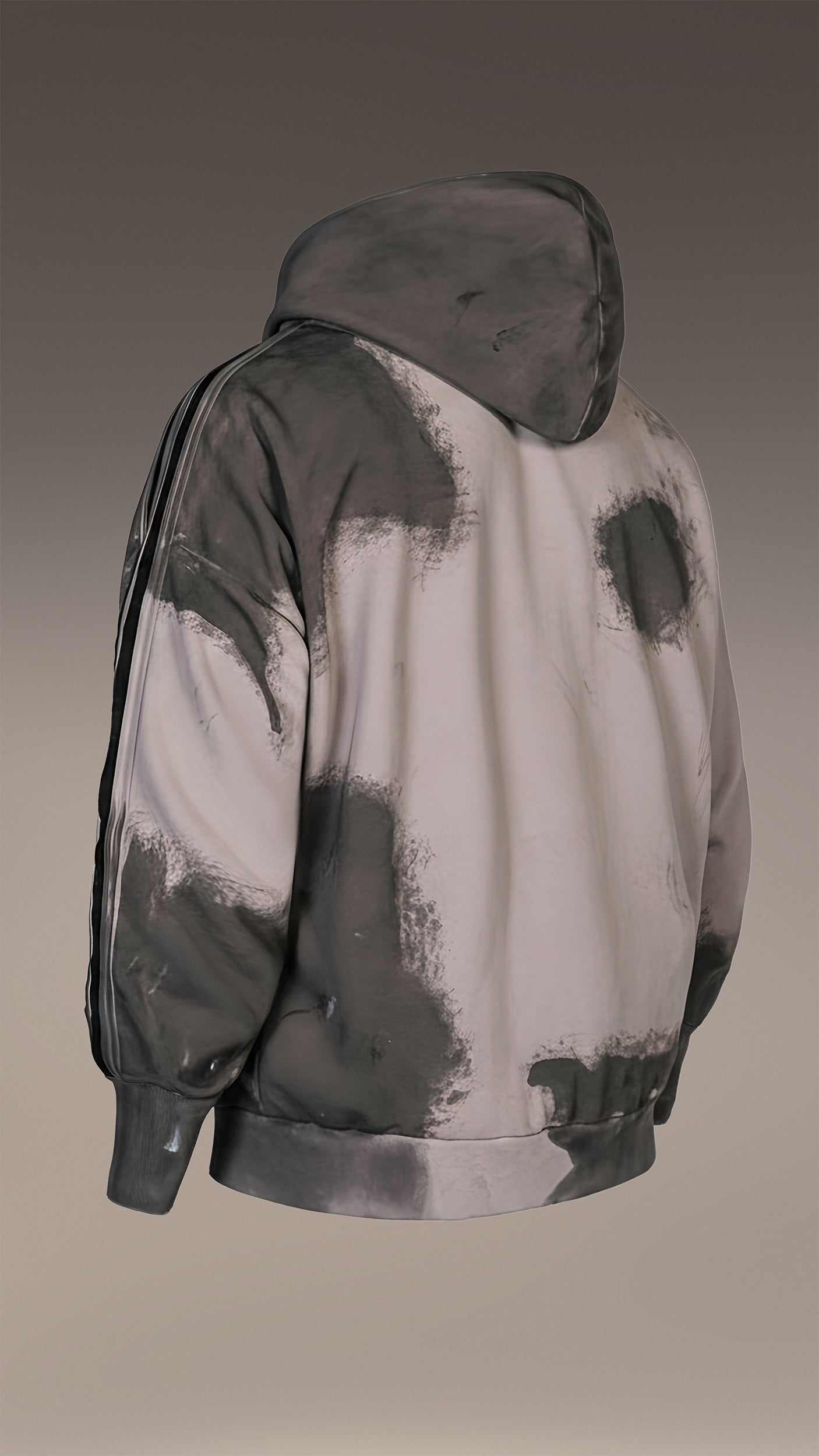 Bluza z kapturem w paski - H13898