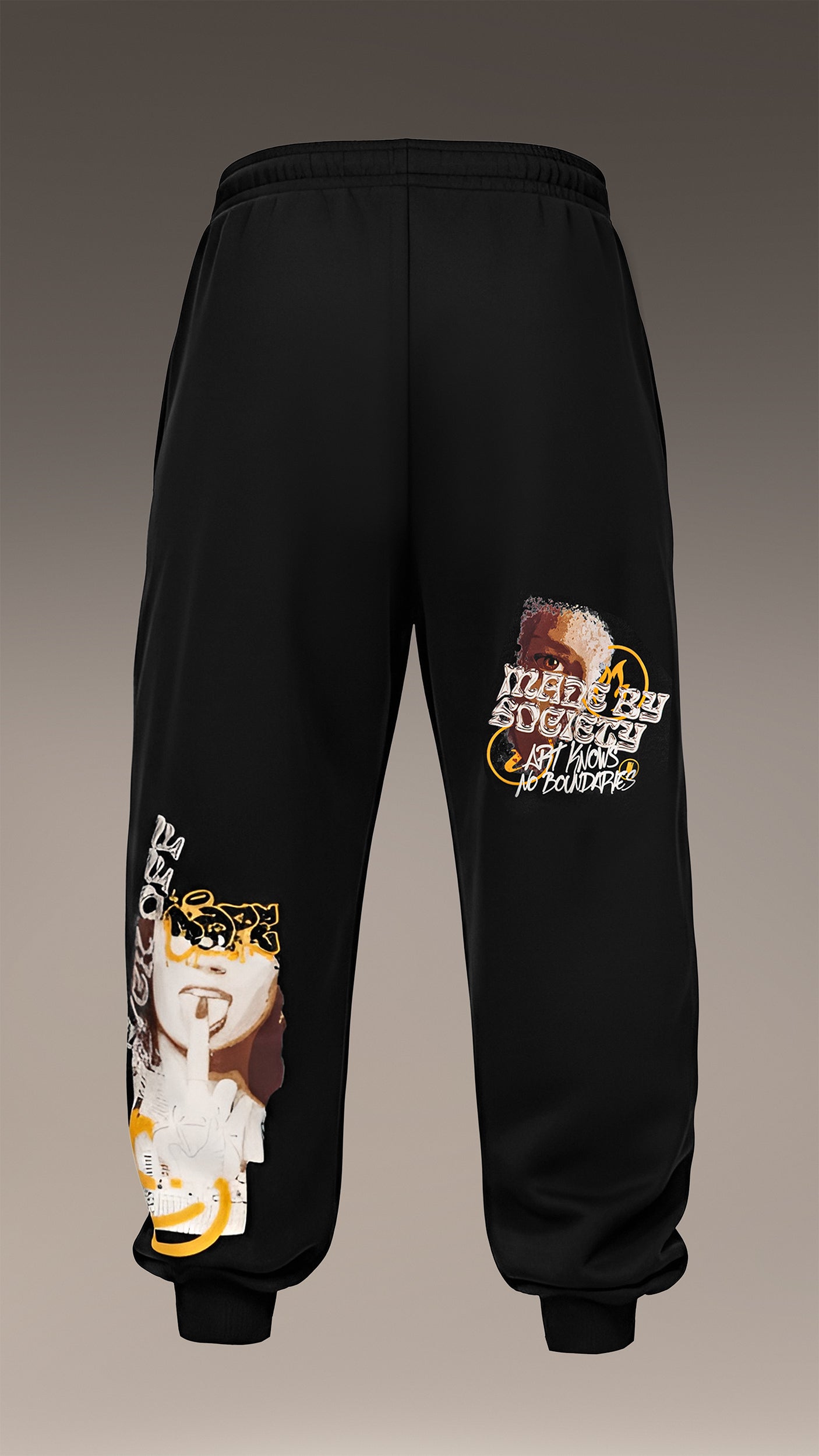 Luźne spodnie joggery - P14900