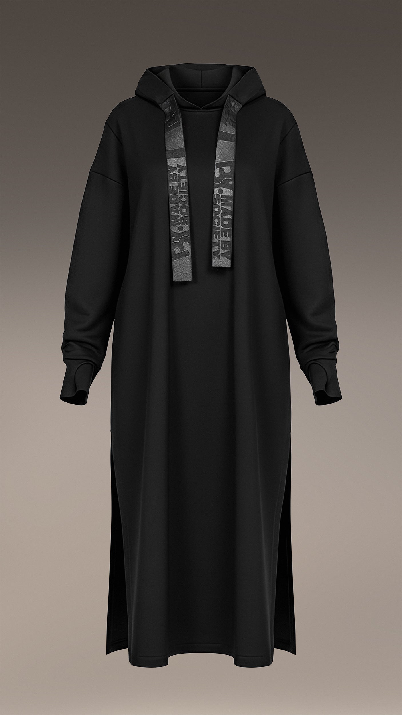 Długa bluza z kapturem - H24992