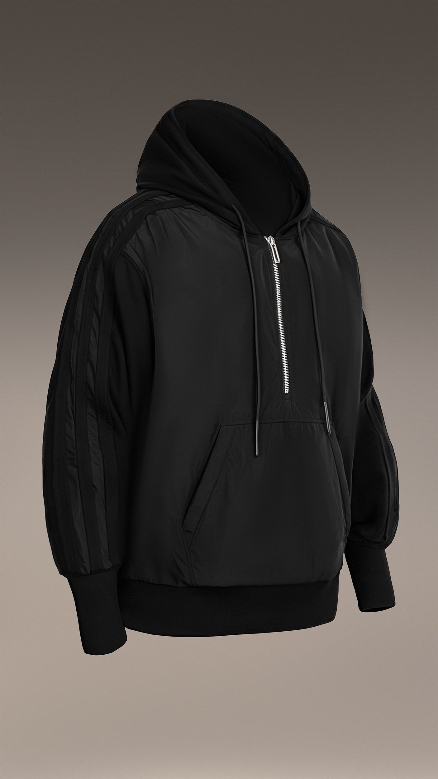 Bluza zapinana na zamek w pionowe linie - H13148