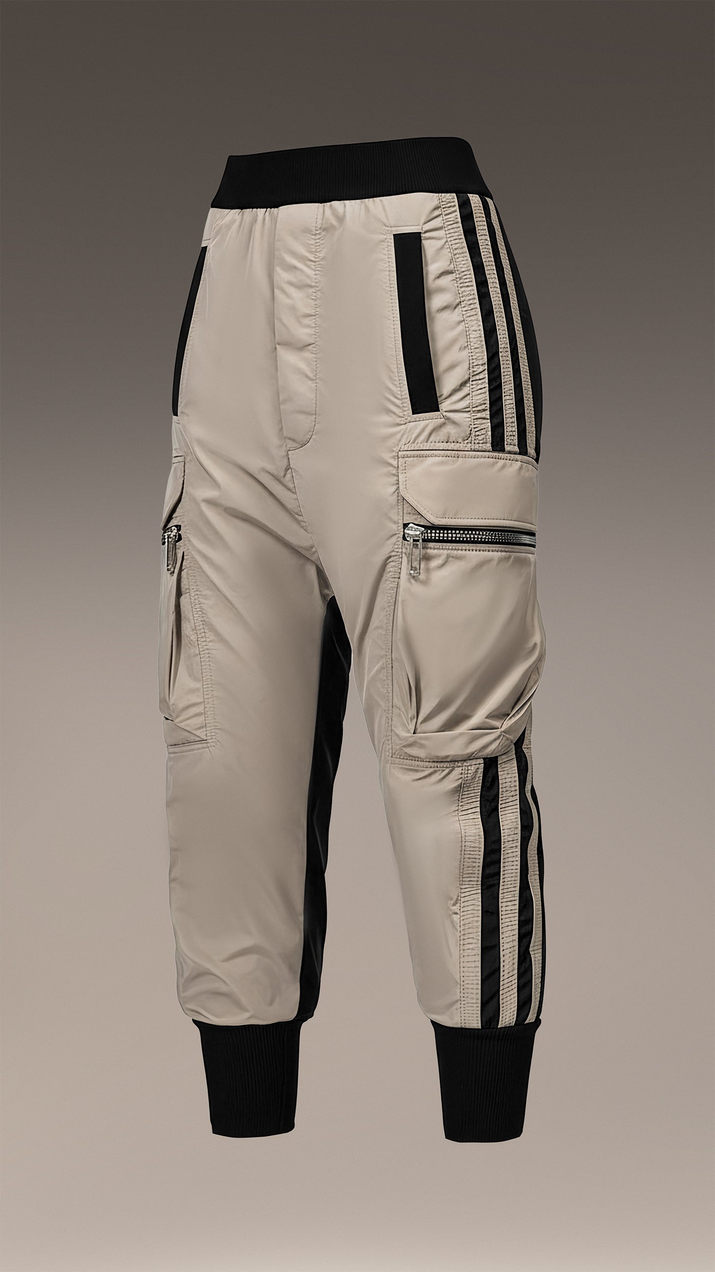 Spodnie cargo w paski - P24801