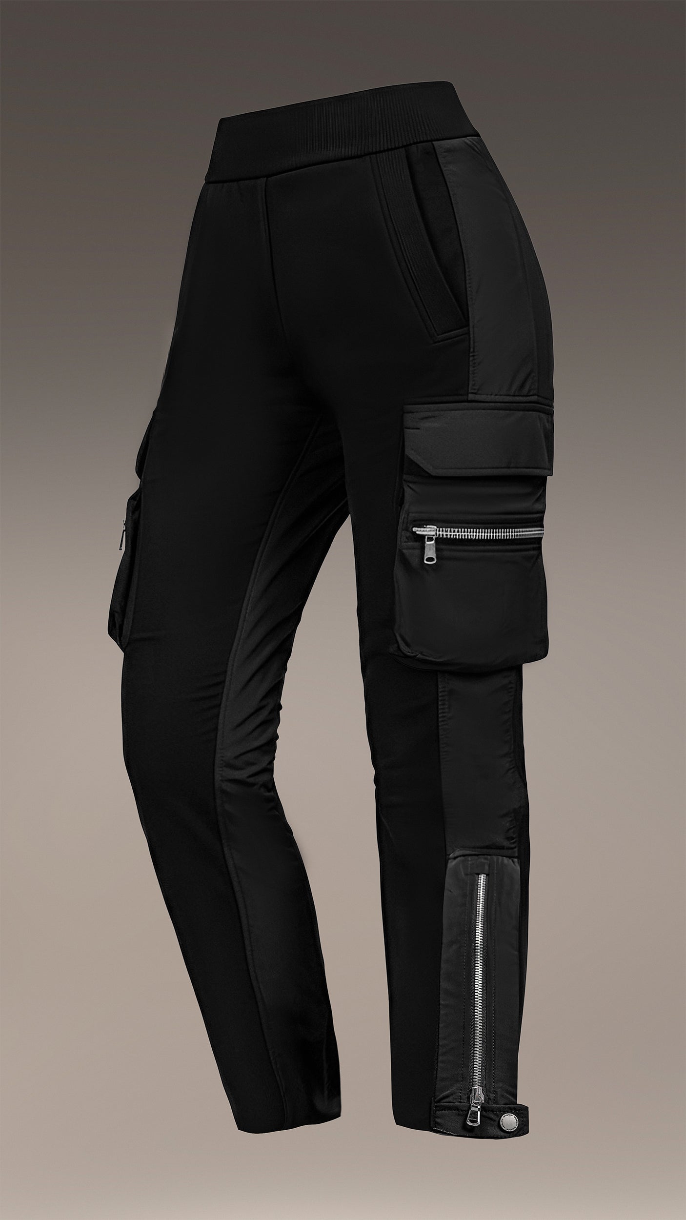 Spodnie cargo zapinane na zamek - P23489