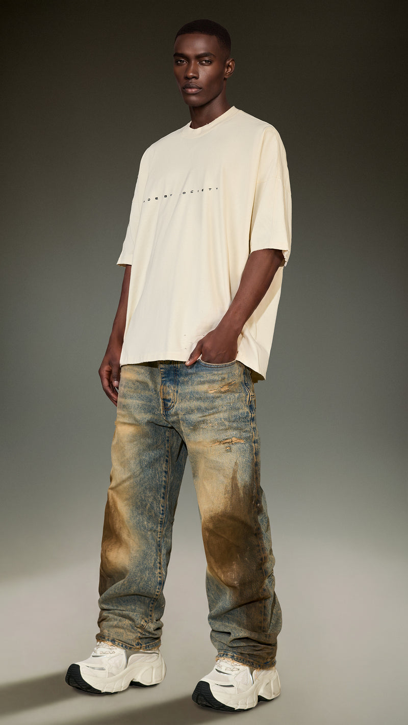 Jeansy DISTORTION WASH - P17238
