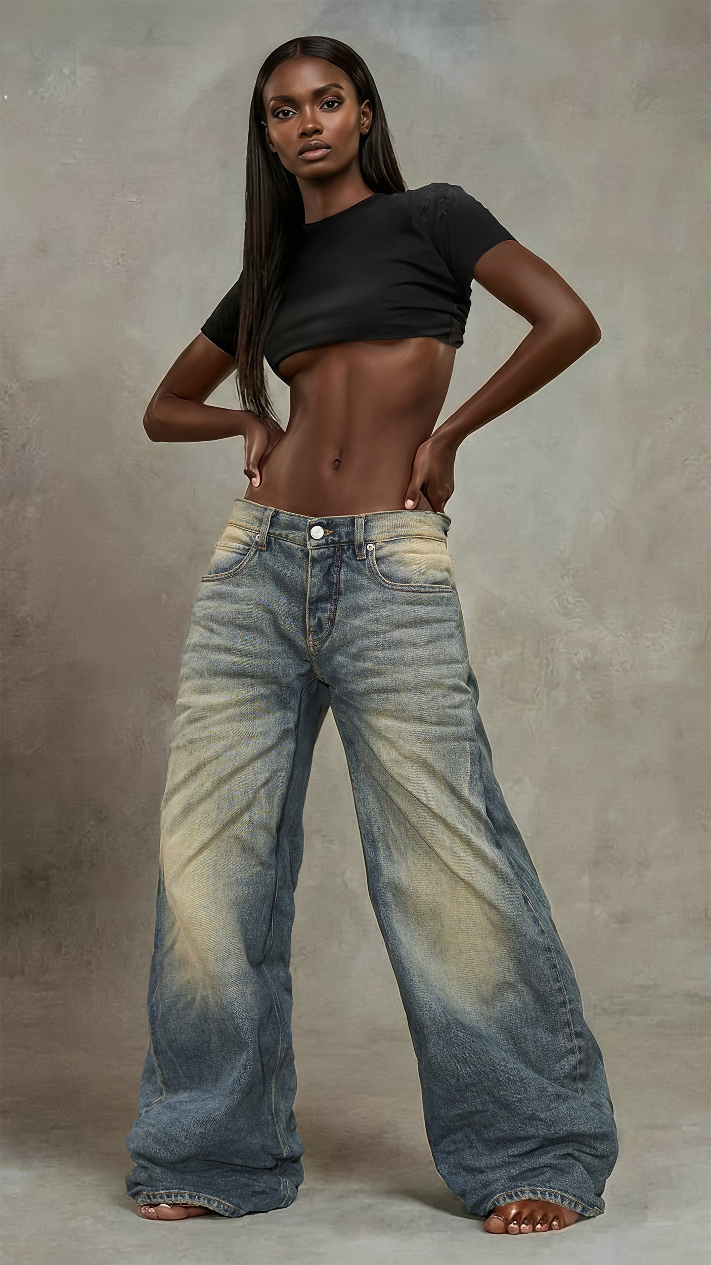 Jeansy OBSIDIAN - P27233