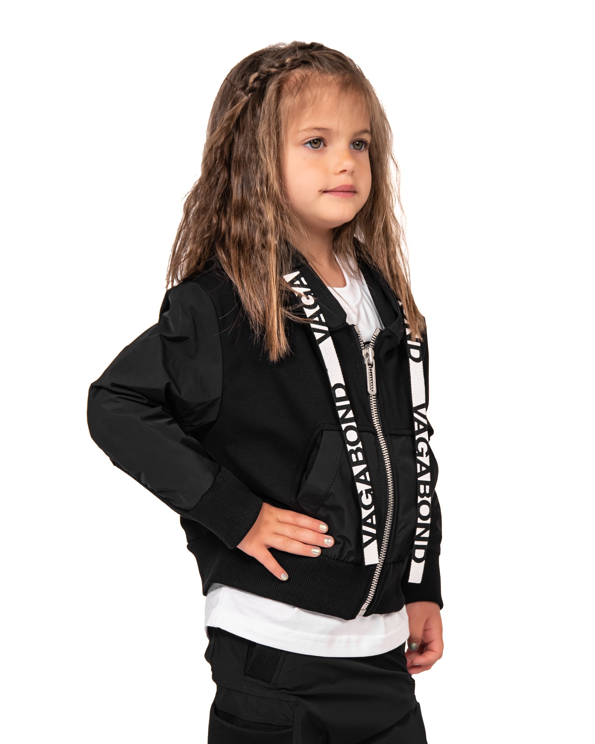 Bluza z kapturem w paski - H32540