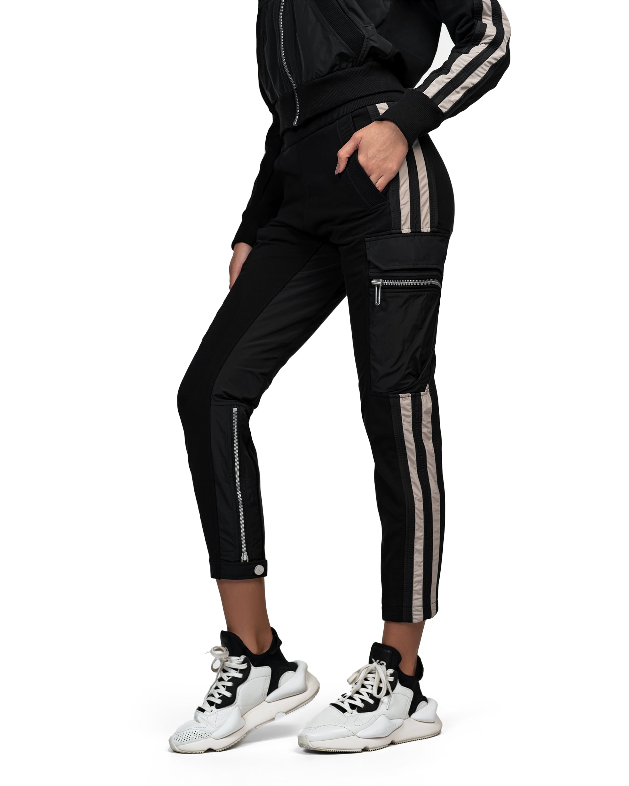 Vertical lines cargo pants - P24046