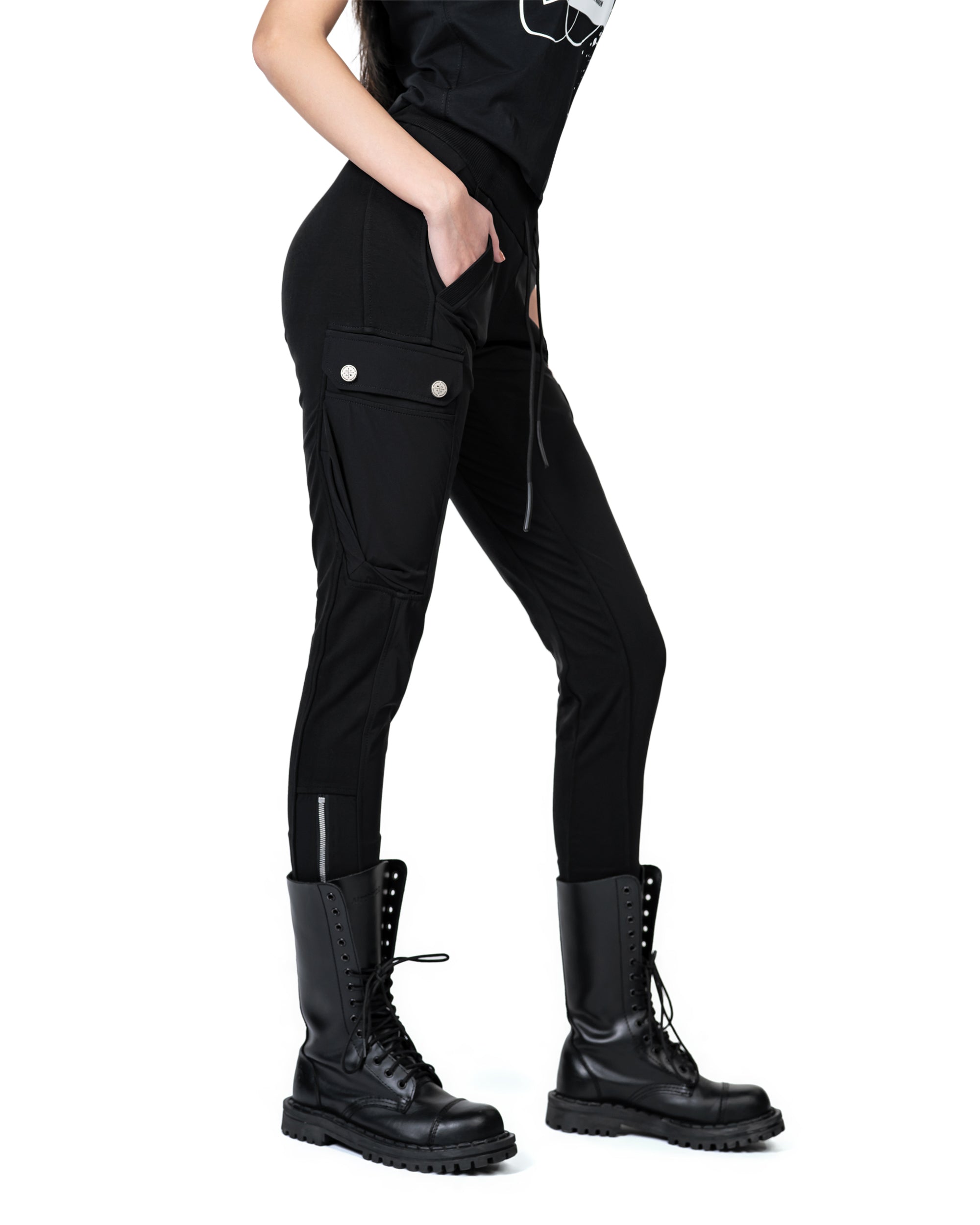 Spodnie dresowe cargo - P22456