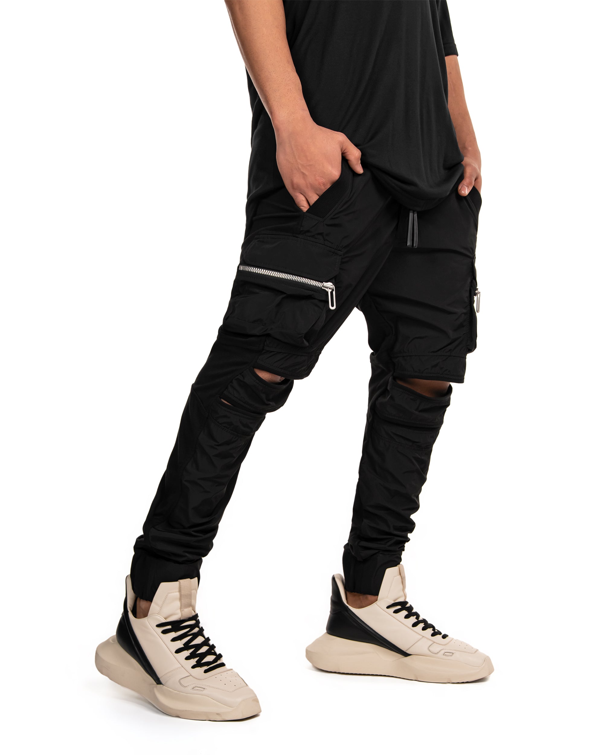 Cut cargo pants - P11799