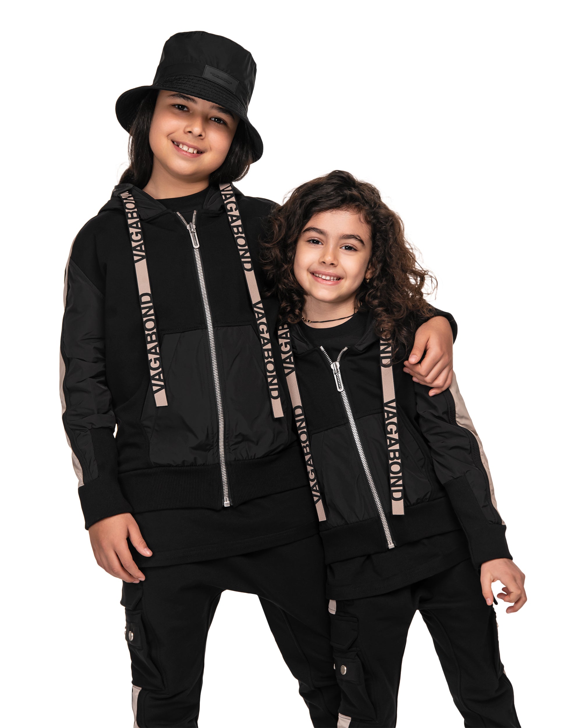 Bluza z kapturem w paski - H33326