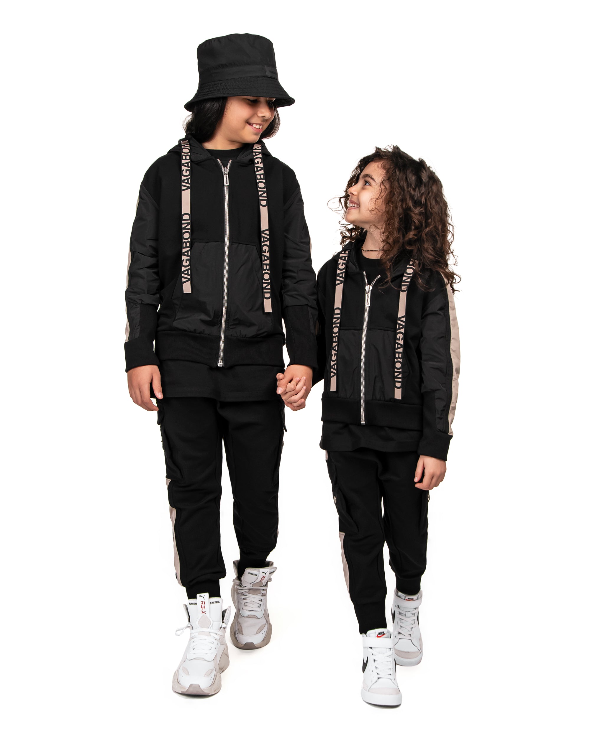 Bluza z kapturem w paski - H33326