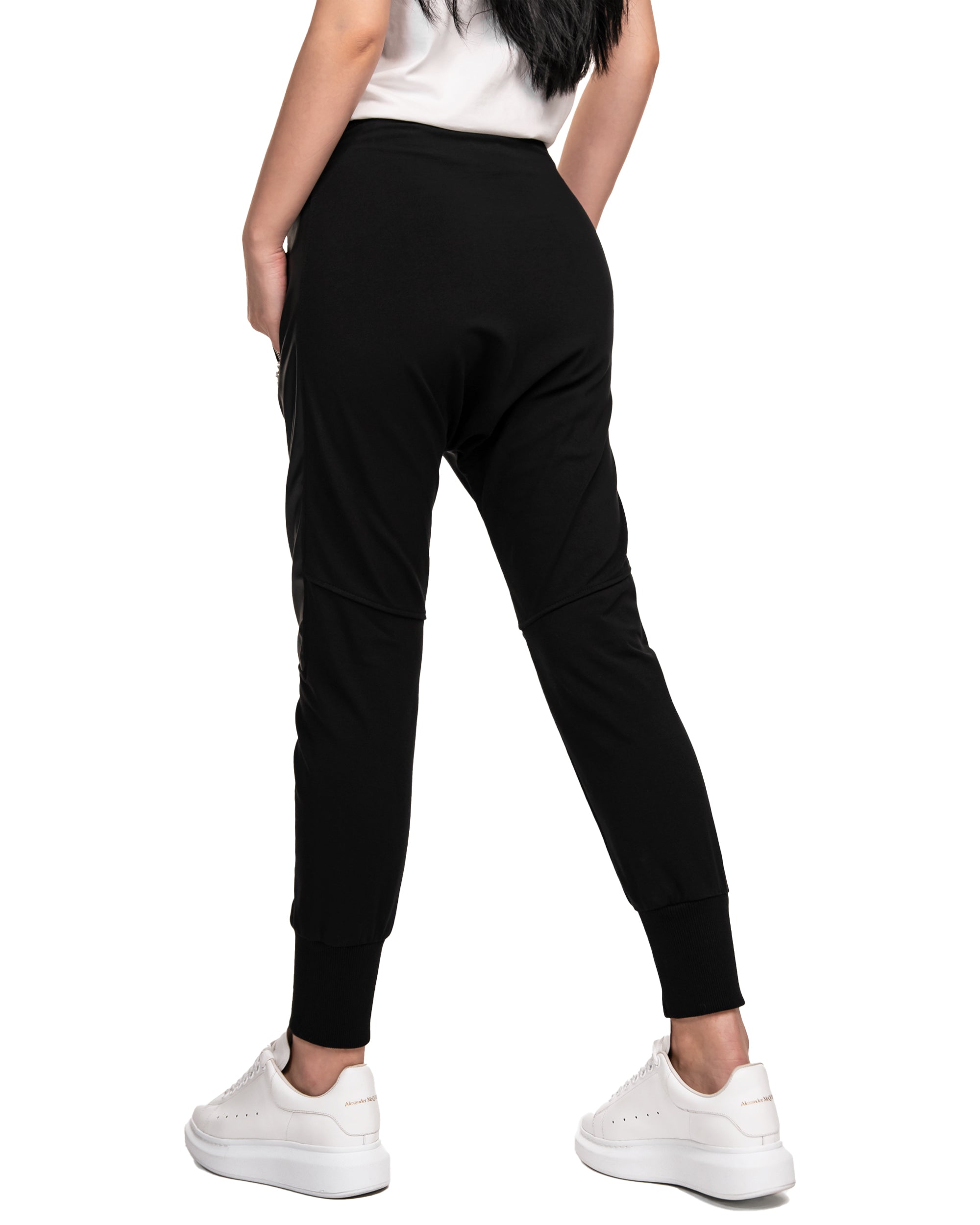 Faux leather jogger pants - P21108