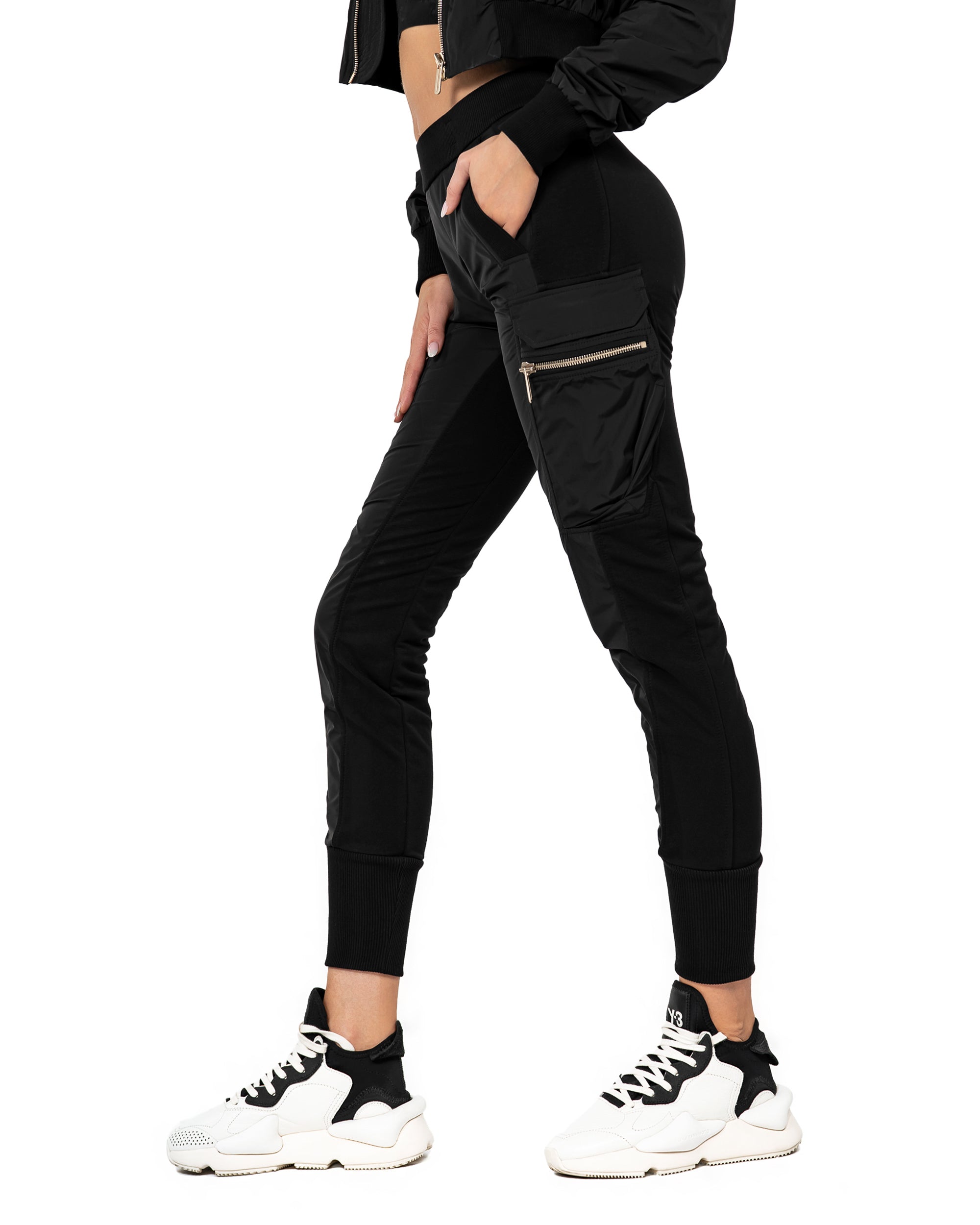 Zip cargo pants - P24016