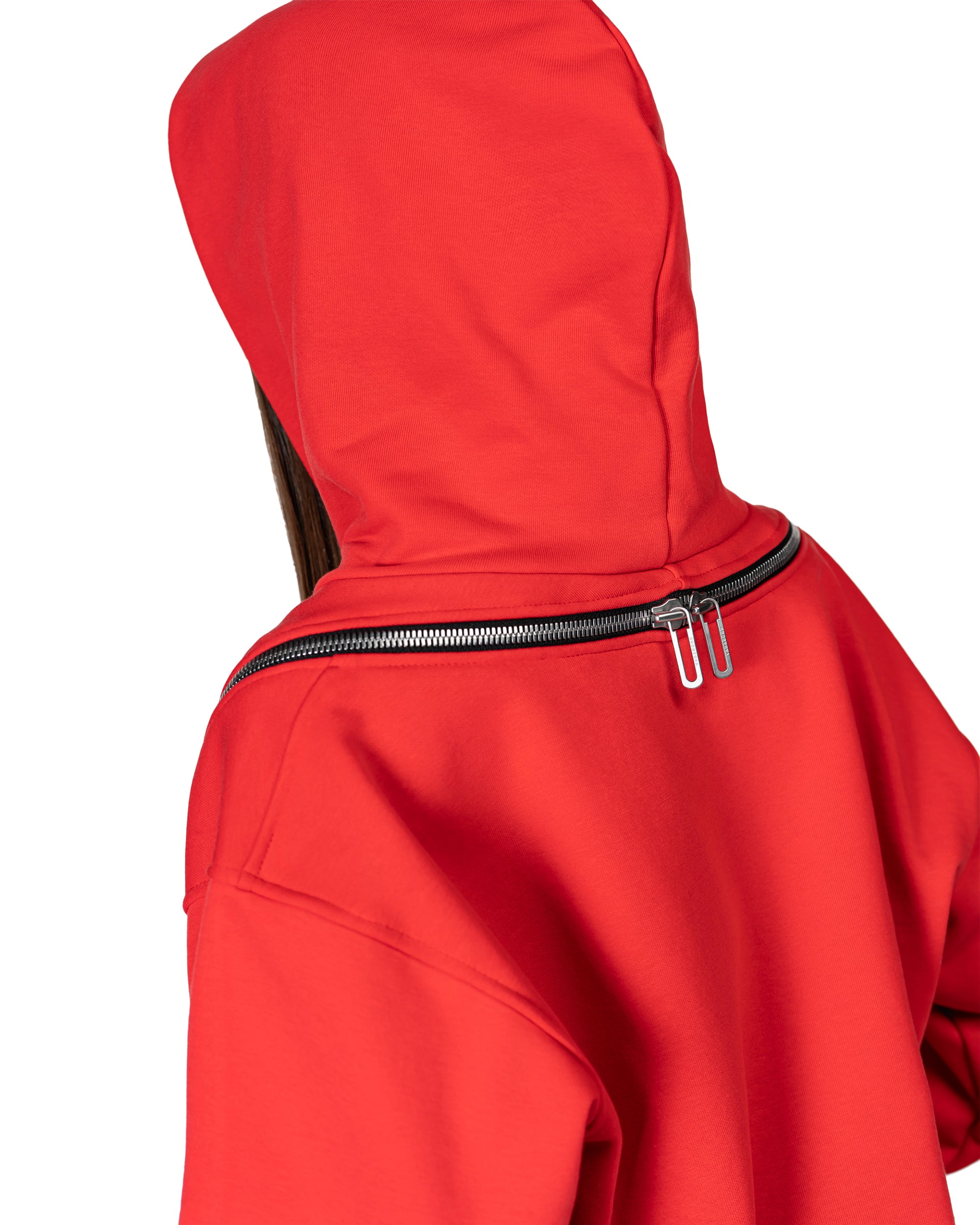Zipper backless hoodie - H24242