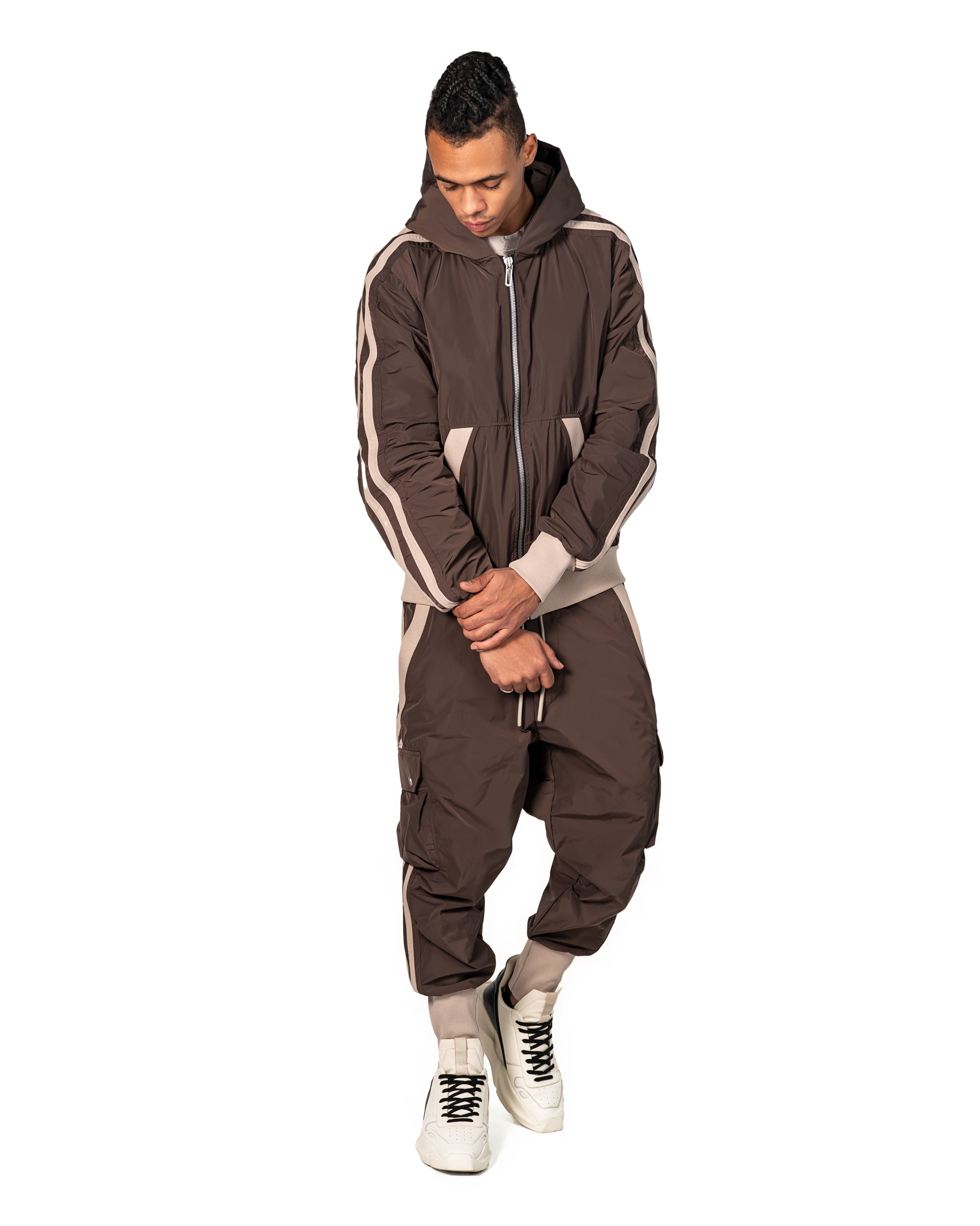 Stripes zipper hoodie - H14109
