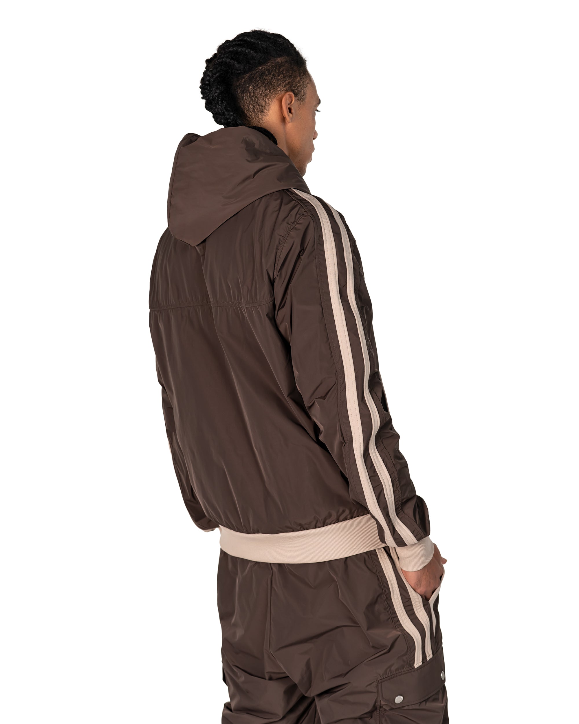 Bluza z kapturem w paski - H14109
