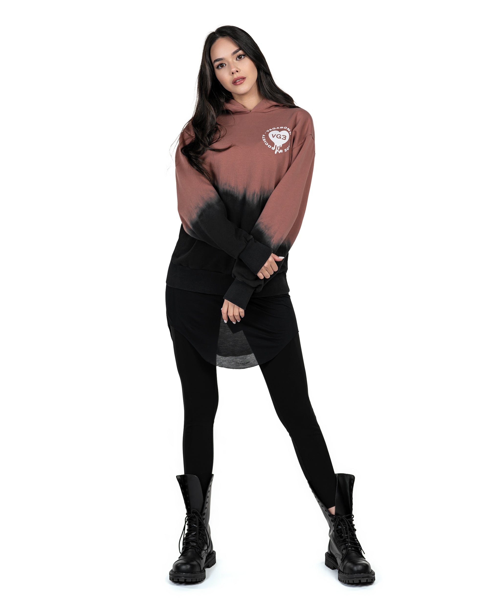 Bluza z kapturem Vgb w kształcie serca - H22331