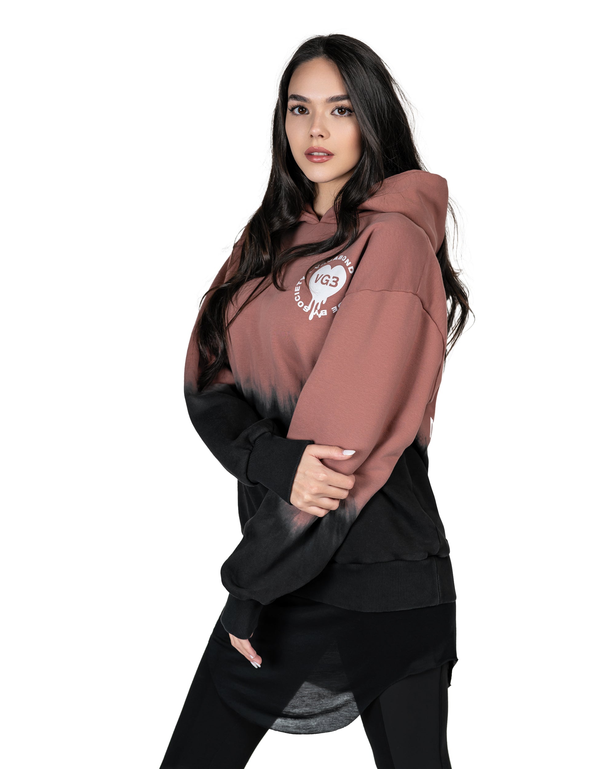 Bluza z kapturem Vgb w kształcie serca - H22331