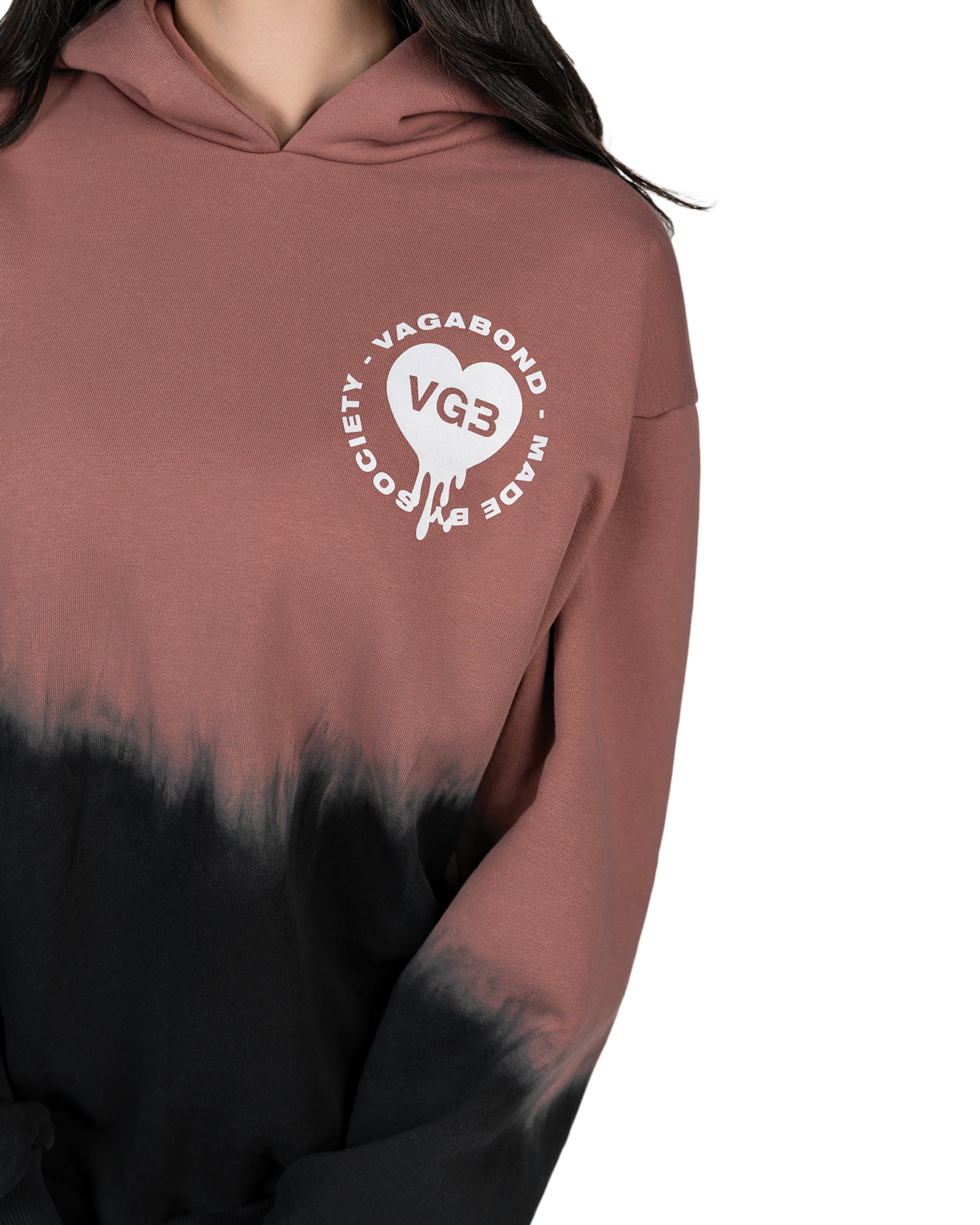 Bluza z kapturem Vgb w kształcie serca - H22331