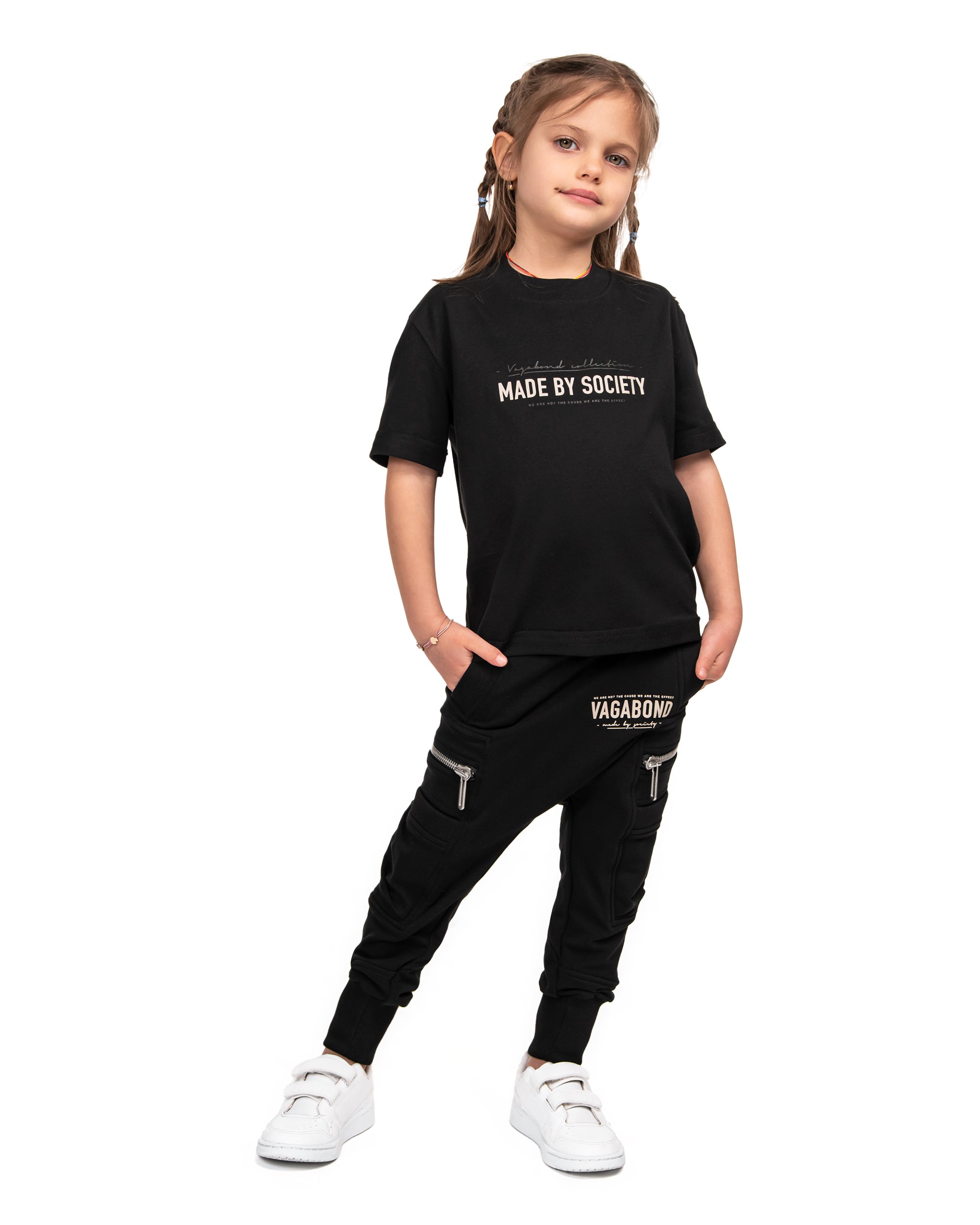 Zip hem jogger pants - P33243