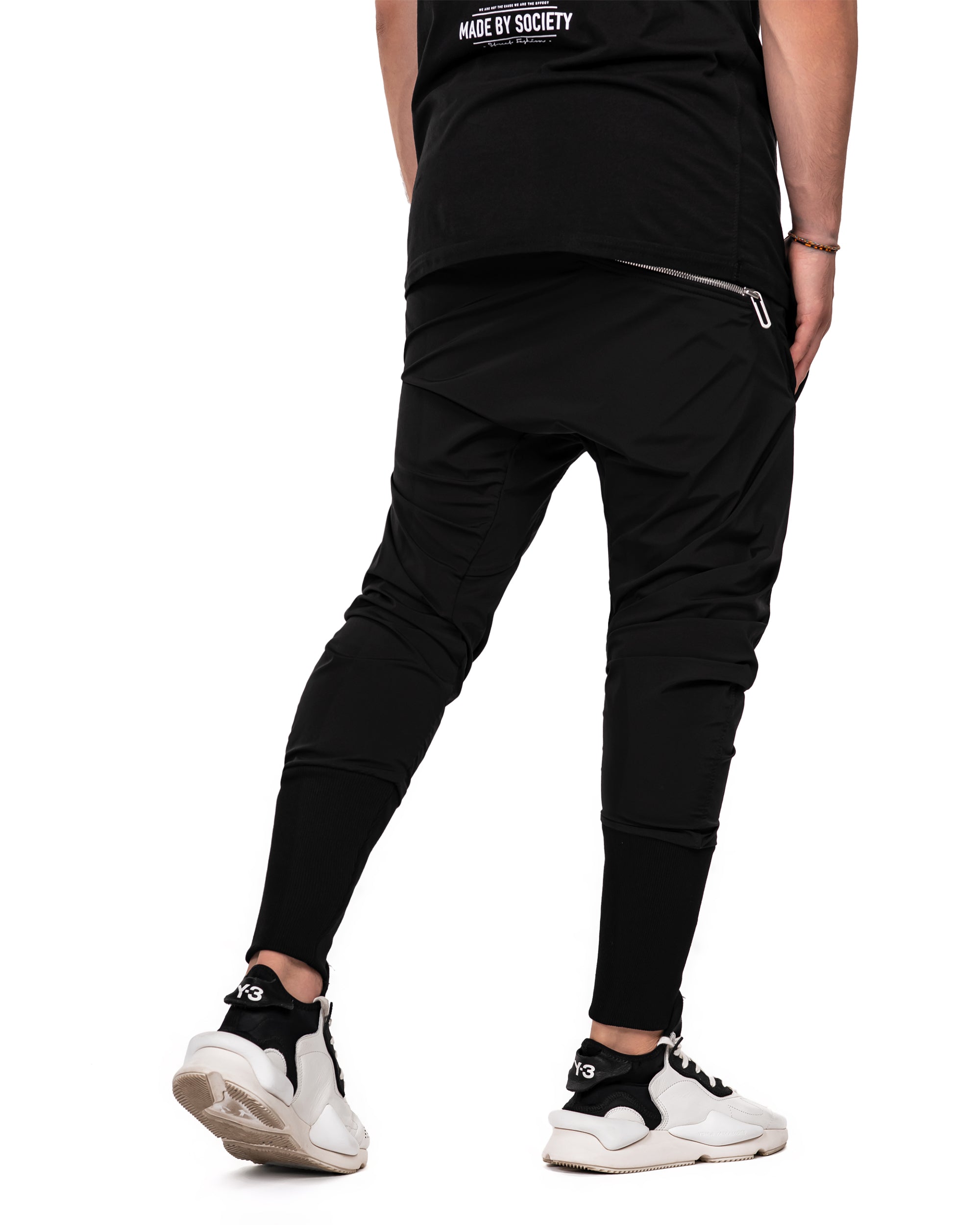 Wąskie spodnie joggery - P13749