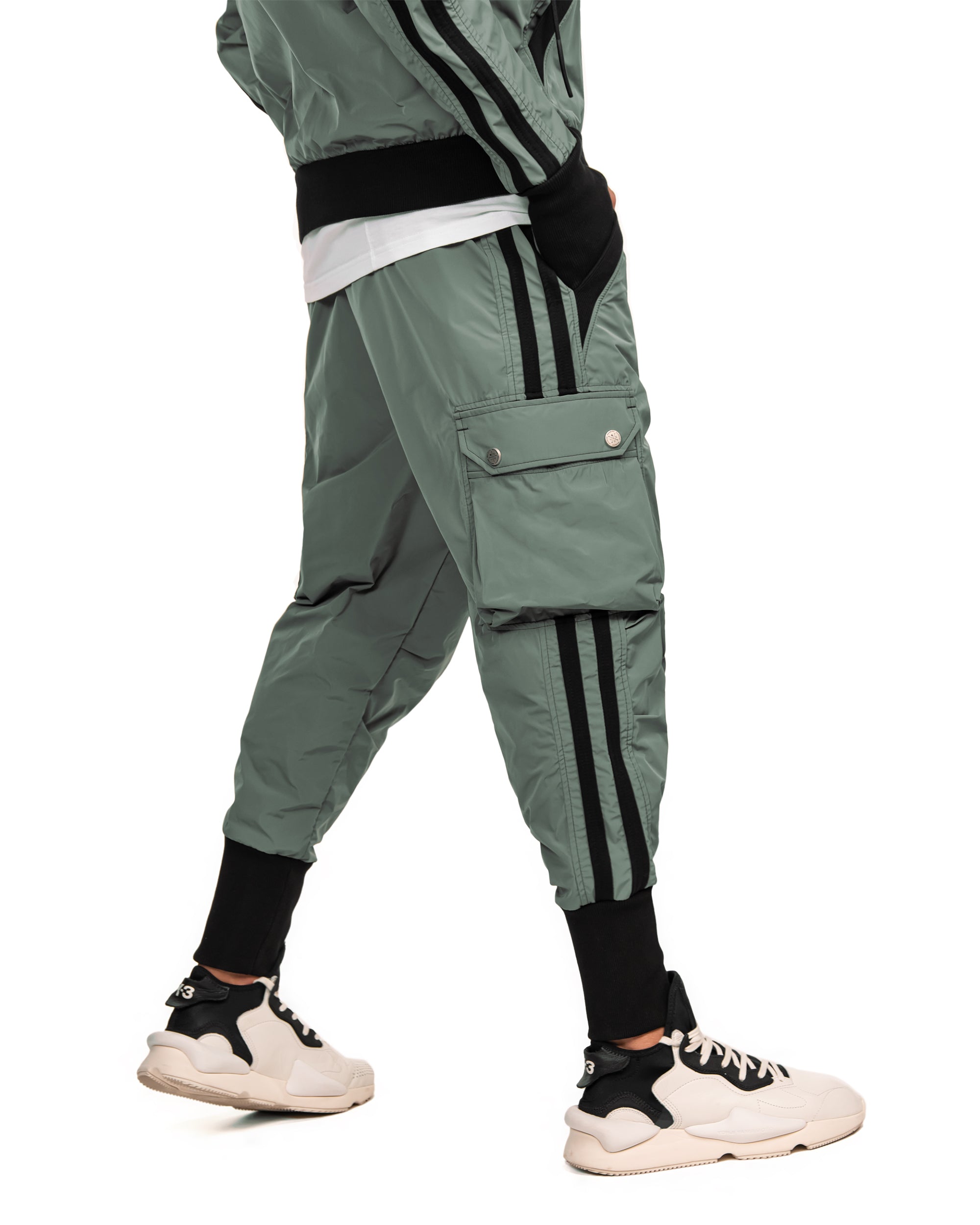 Vertical lines cargo pants - P12534