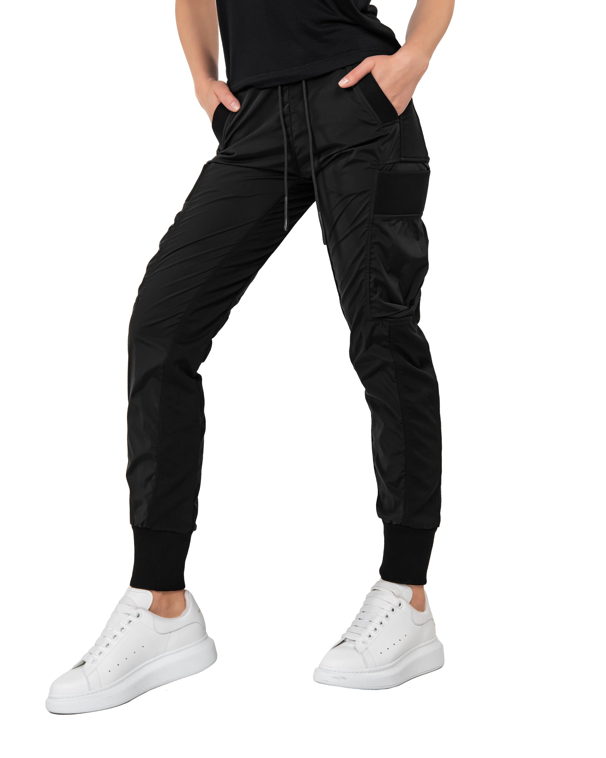 Spodnie jogger z dolnym brzegiem - P22272