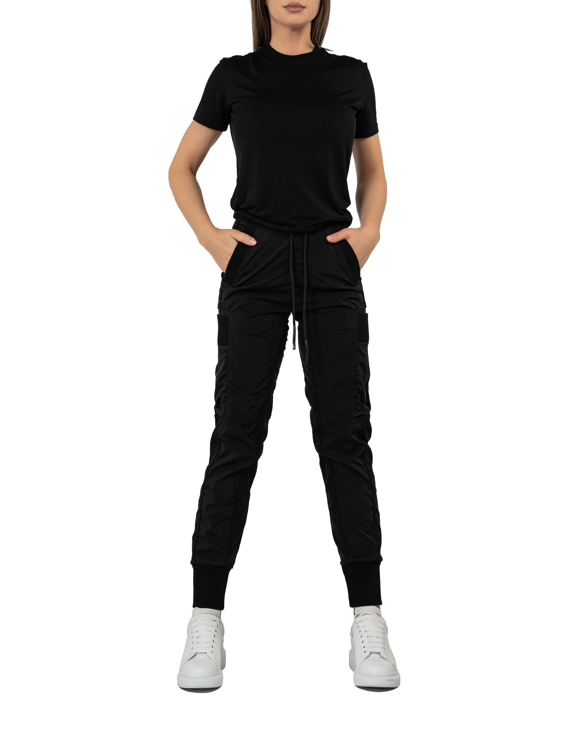 Spodnie jogger z dolnym brzegiem - P22272