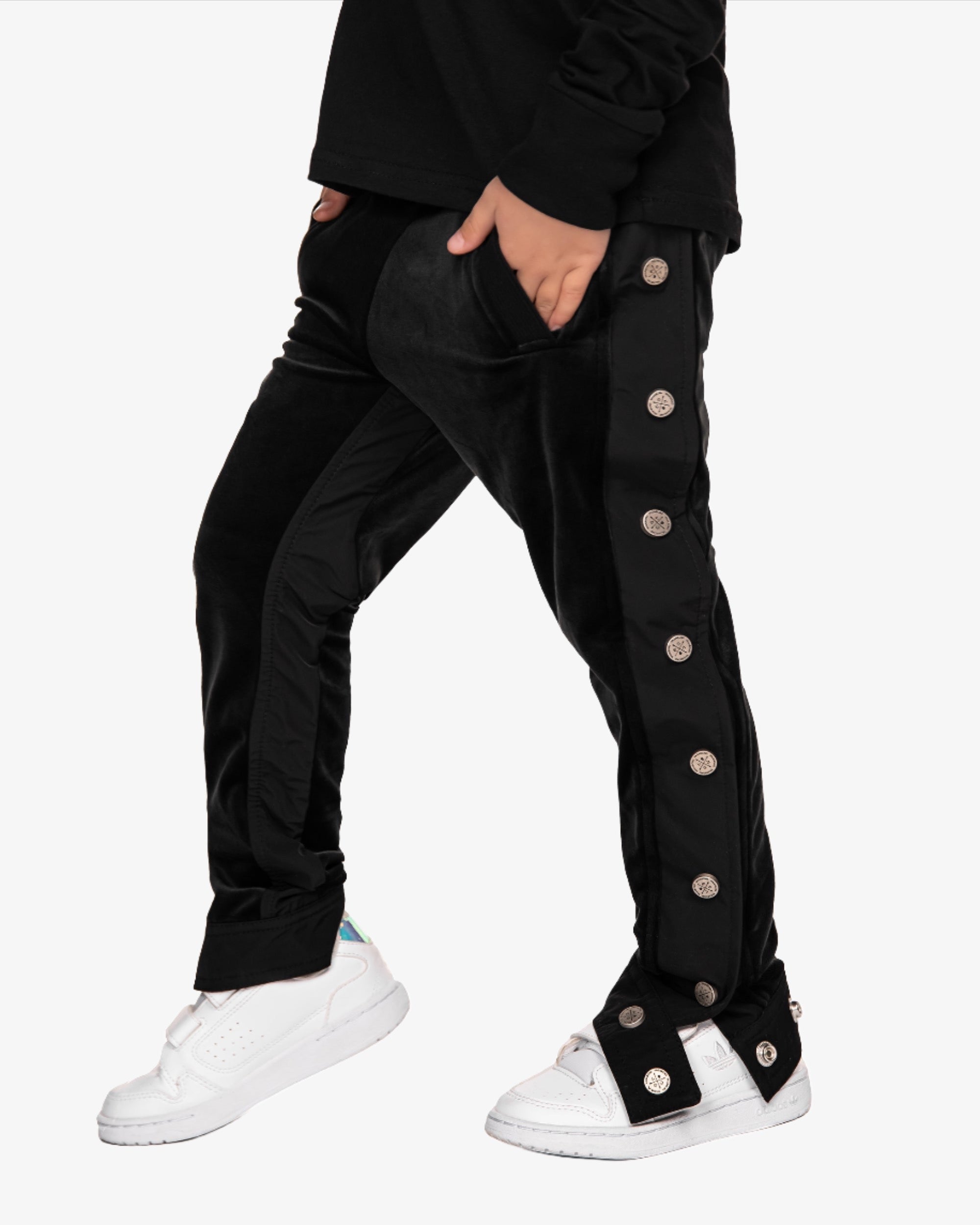 Velour stud track pants - P32443