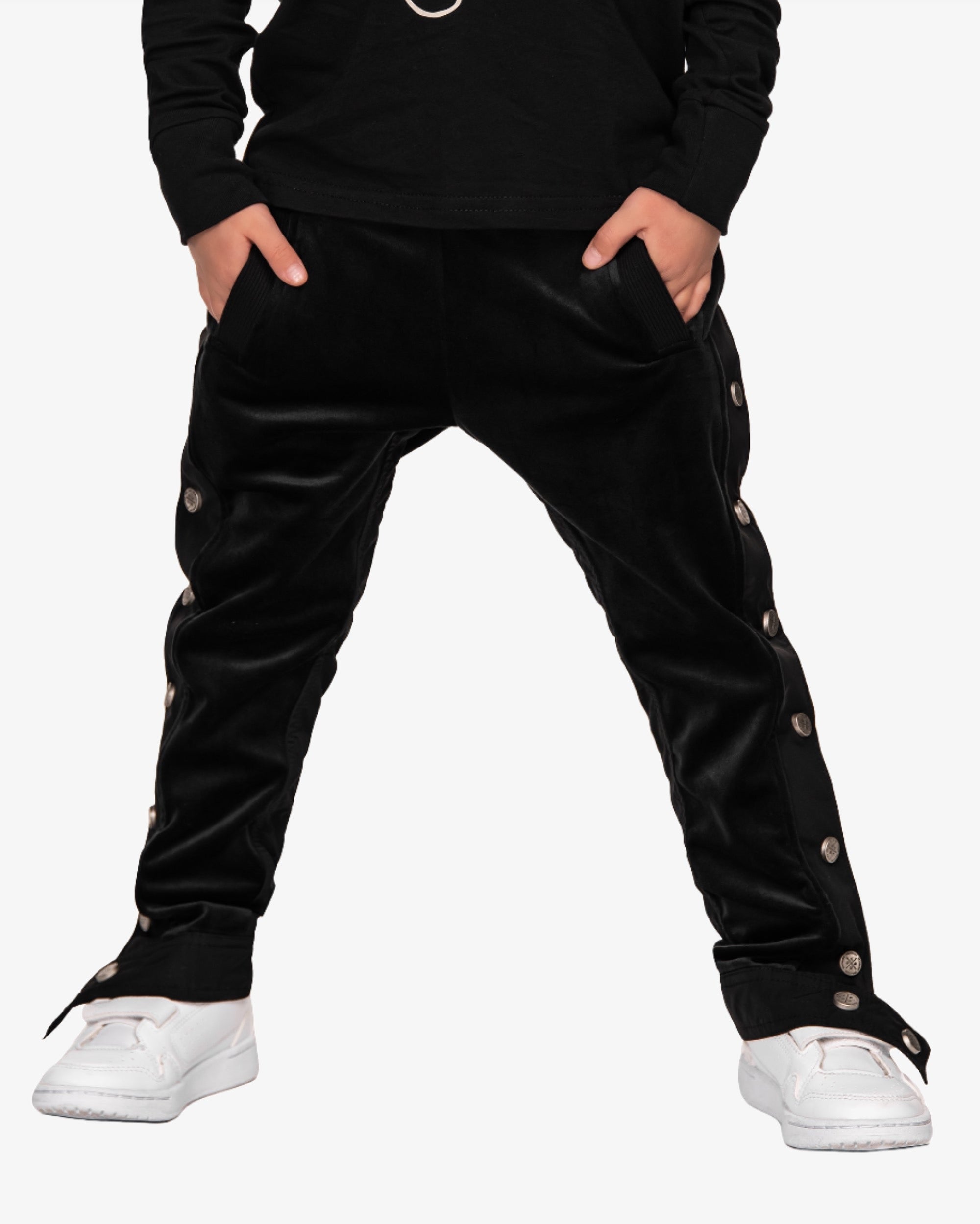 Velour stud track pants - P32443