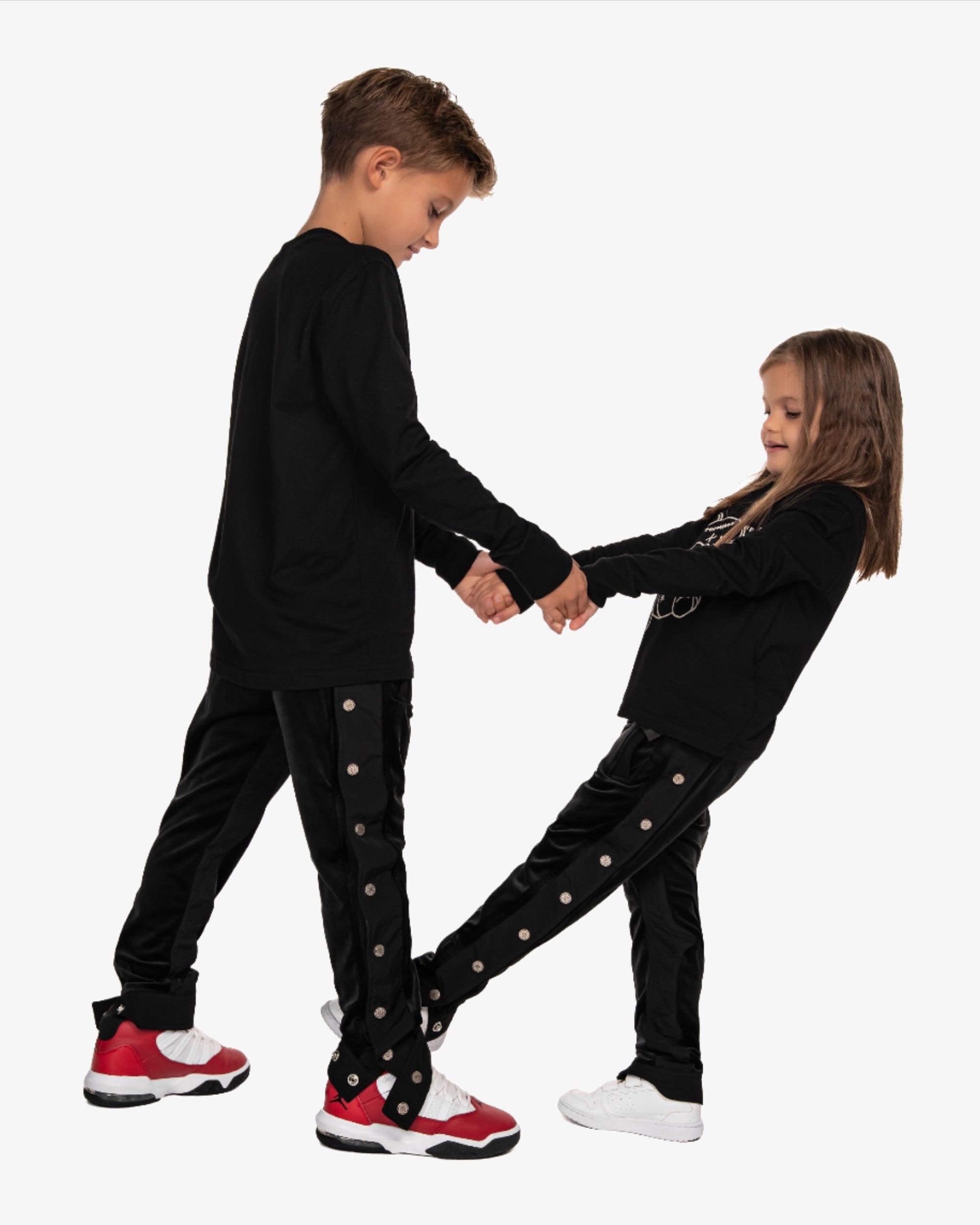 Velour stud track pants - P32443